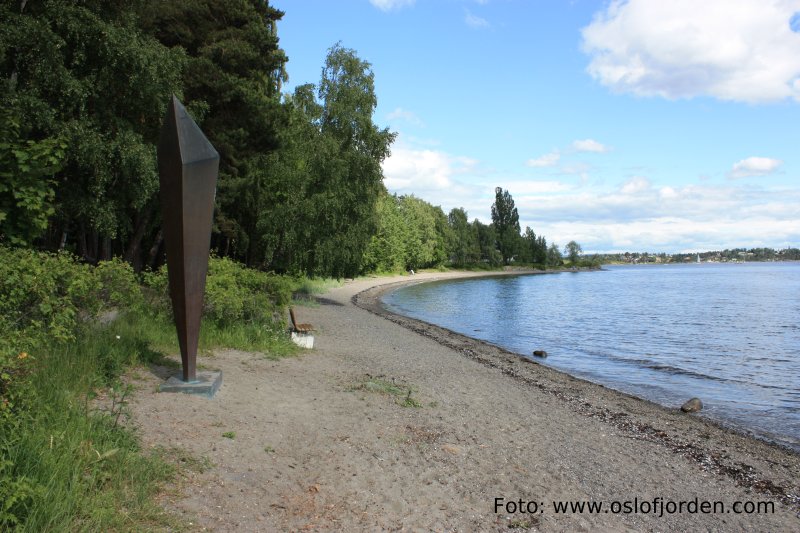 Høvikstranda badeplass mot nord