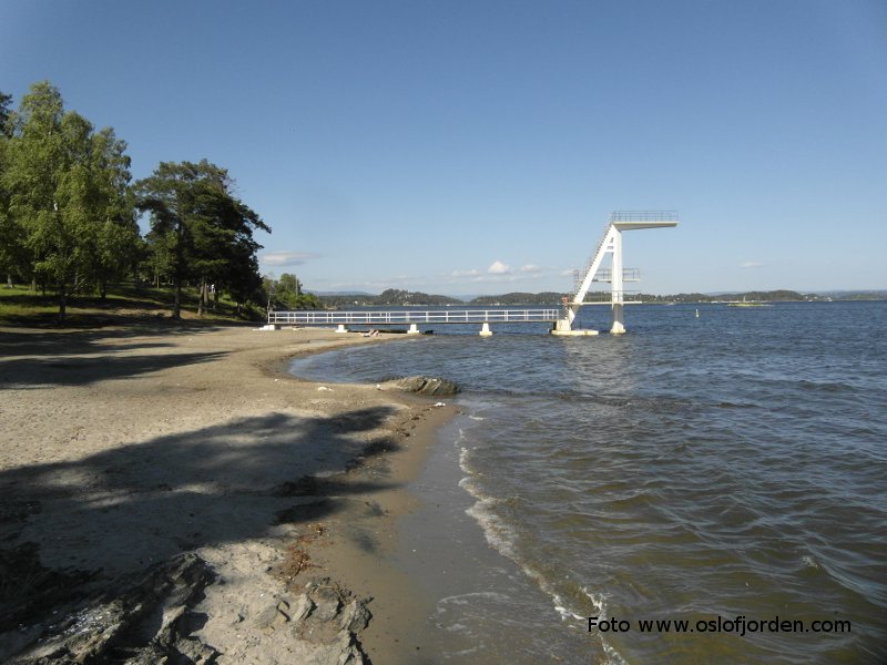 Strand på Hvalstrand Bad