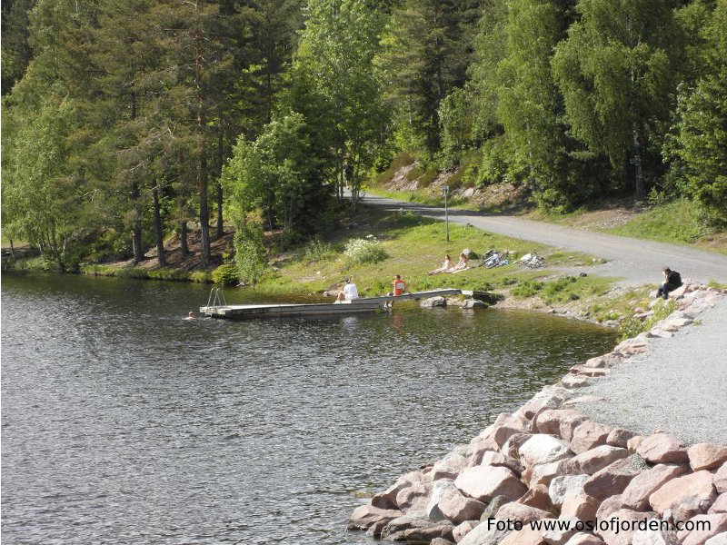 Badeplass i østere ende av Østernvann