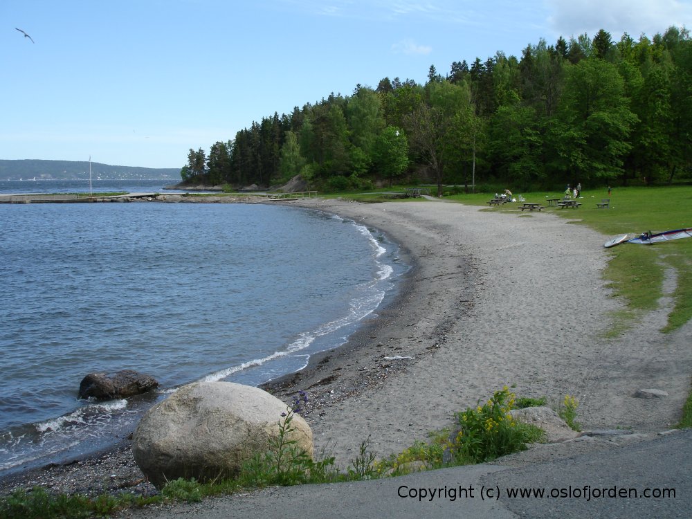 Sandstrand på Sjøstrand