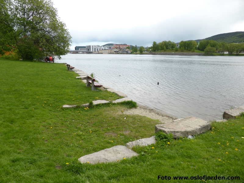 Gropa badeplass Drammen Drammenselva Buskerud