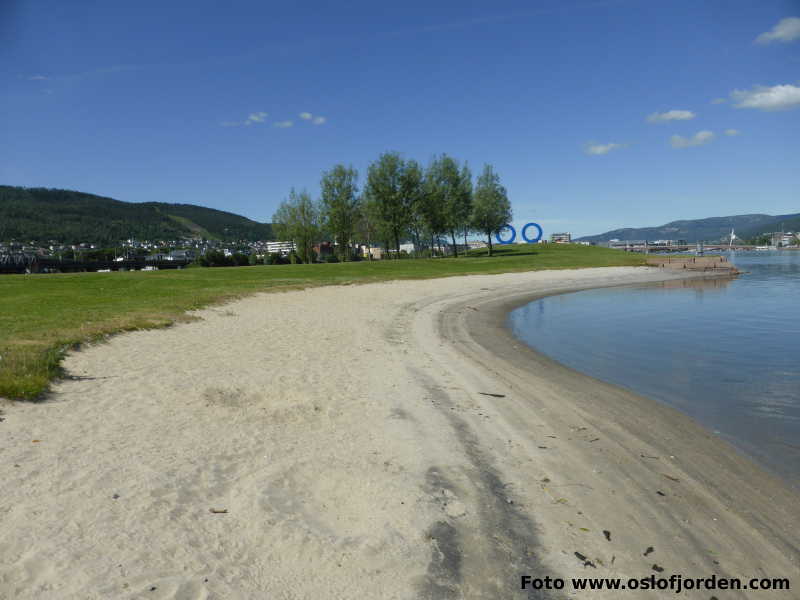 Holmennokken badeplass Drammen Drammenselva Buskerud