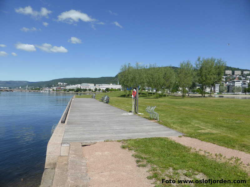 Holmennokken badeplass Drammen Drammenselva Buskerud