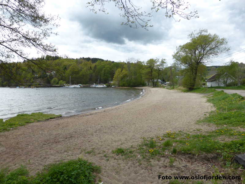 Hyggen badeplass Drammensfjorden Røyken