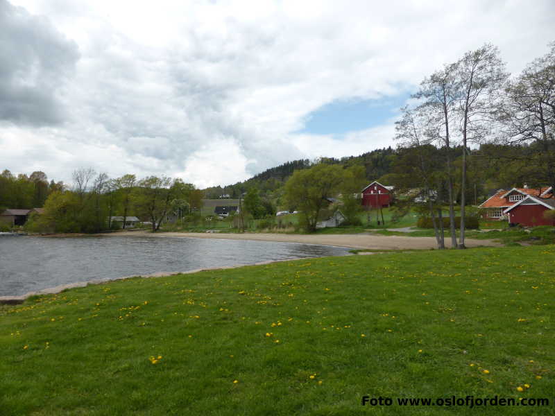 Hyggen badeplass Drammensfjorden Røyken