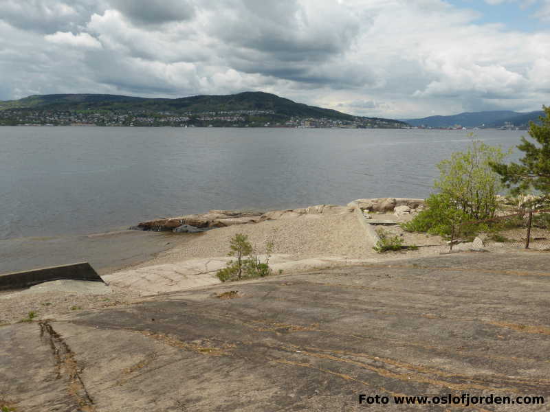 Lahellholmen friluftsområde badeplass uthavn Drammensfjorden