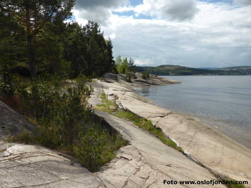 Lahellholmen friluftsområde badeplass uthavn Drammensfjorden