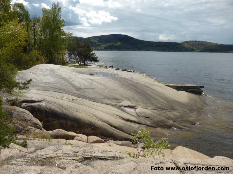 Lahellholmen friluftsområde badeplass uthavn Drammensfjorden