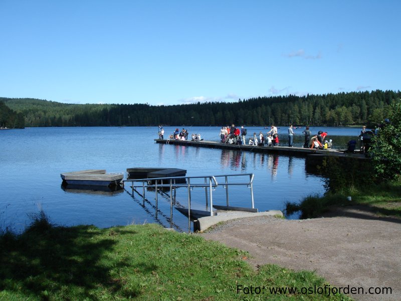 Badebrygge og HC rampe ved Sognsvann