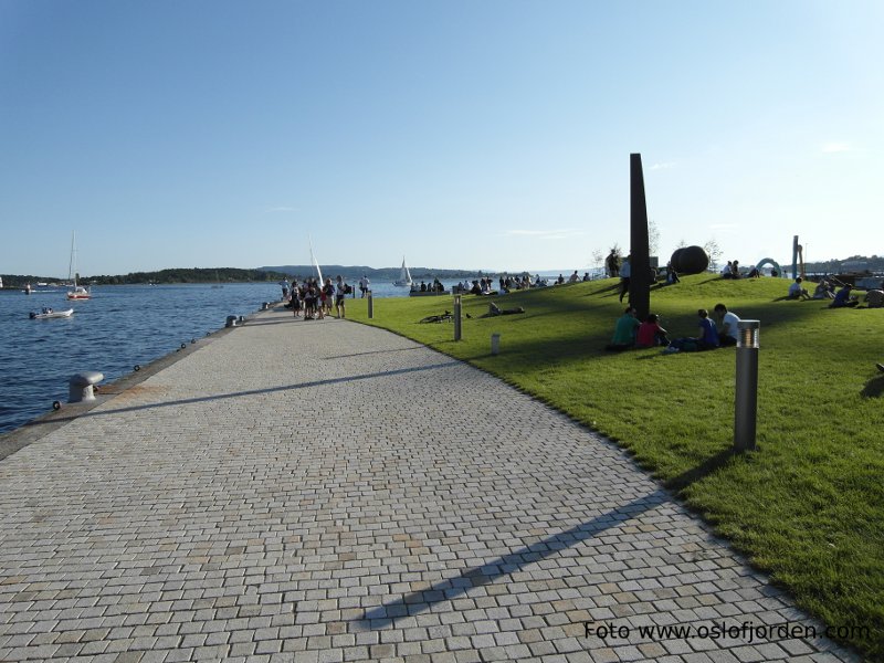 Gangvei Tjuvholmen Badeplass