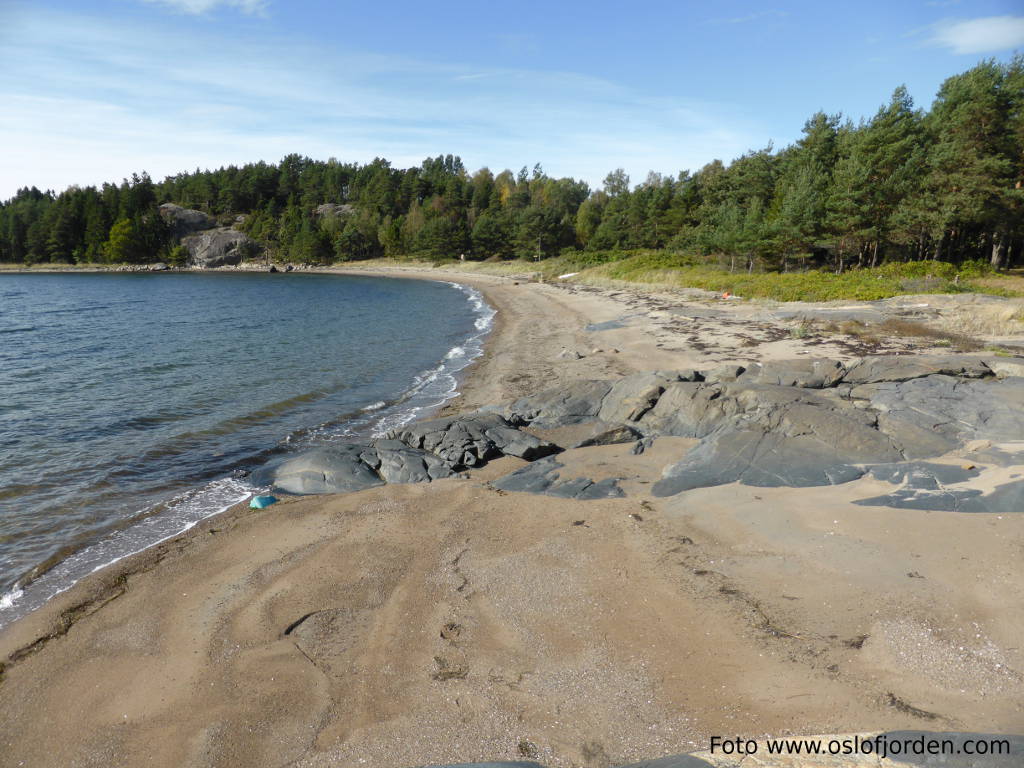 Husebystranda badeplass badestrand Oven Råde