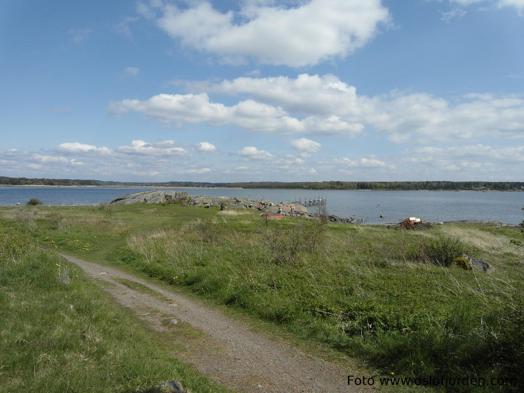 Kureskjæret badeplass Kurefjorden Rygge