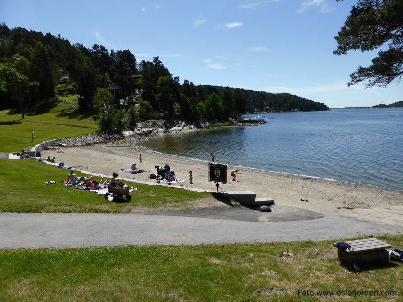 Sandvika badeplass Høysand Skjebergkilen Sarpsborg