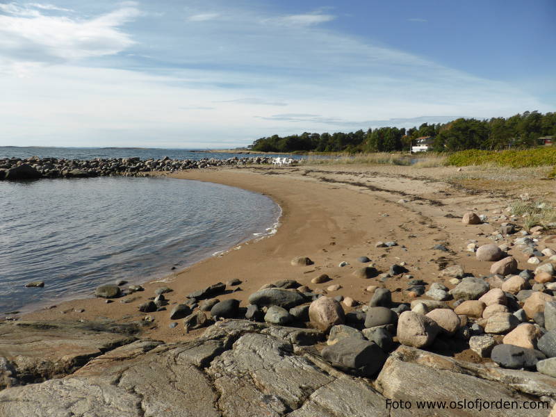 Storesand badeplass badestrand Oven Råde