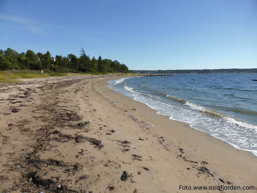 Storesand badeplass Oven Råde kyststi