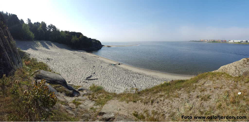 Hvittensand badeplass Larvik Lågen