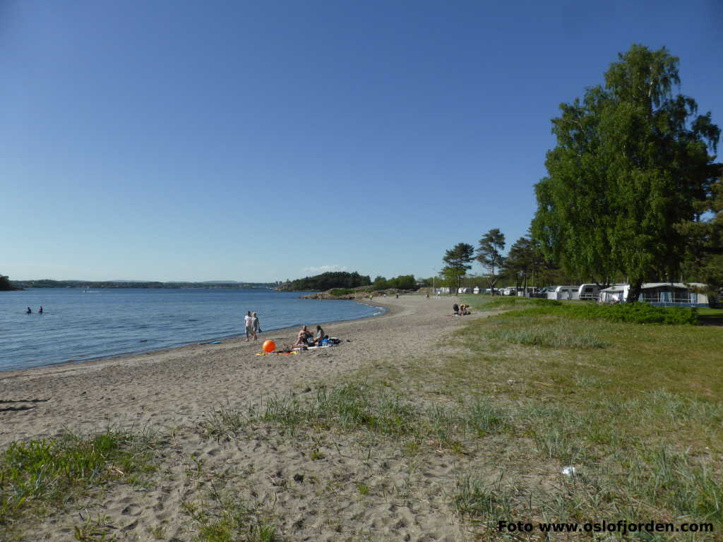 badeplass sandstrand Langeby