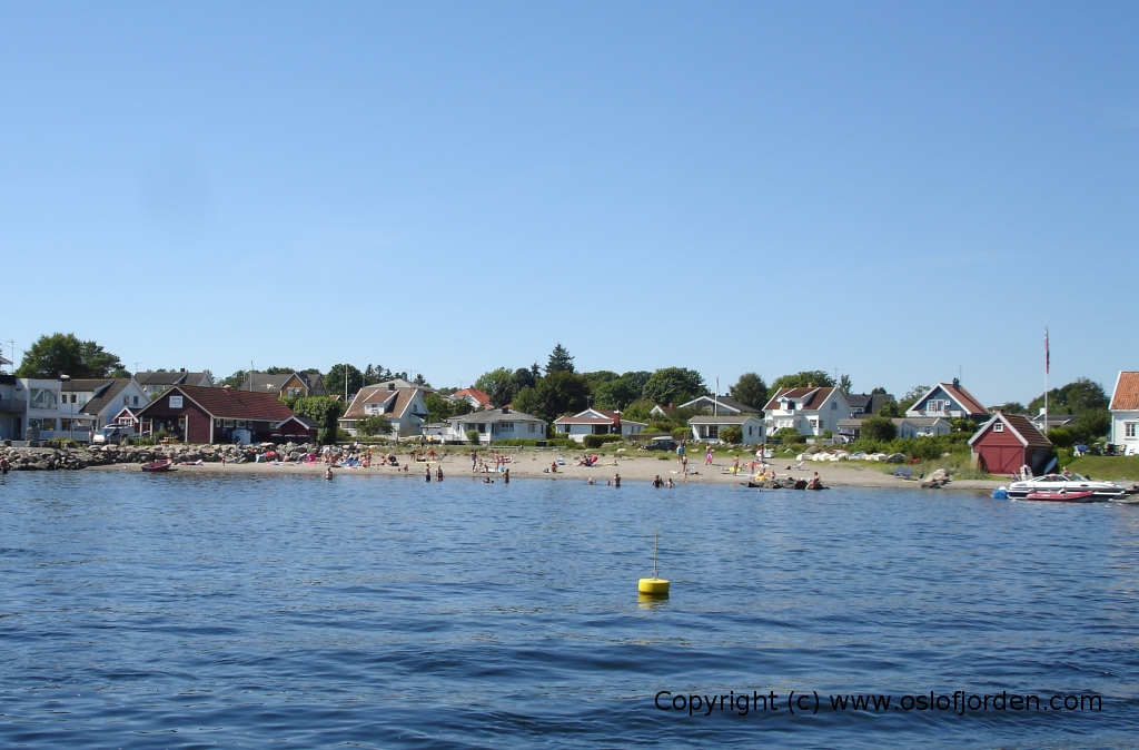 Kruke badestrand badeplass Sandøsund