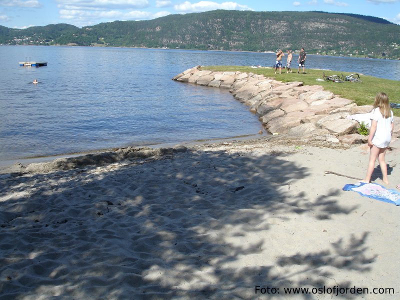 Tangen Fjordpark sandstrand