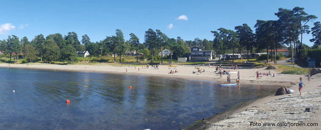 badeplass sandstrand Vøra