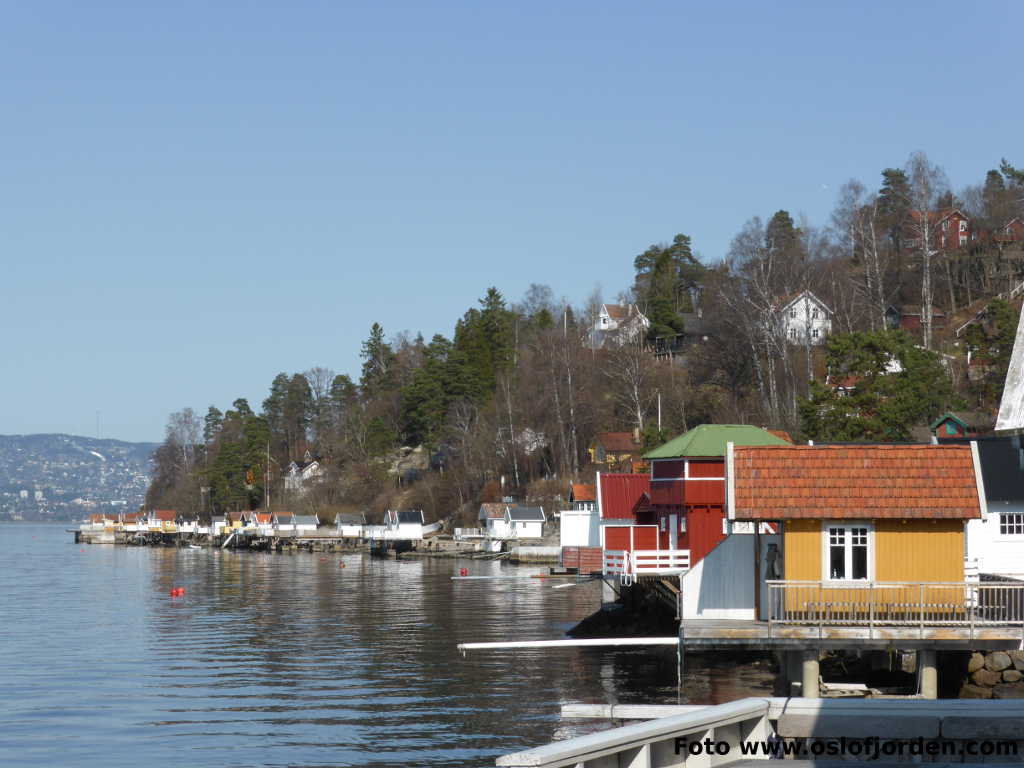 Badehus strandpromenaden Nesodden kyststi