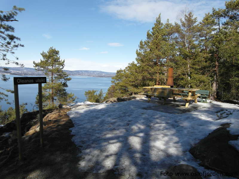 Kyststi Oleanas utsikt Nesodden Ommen Fjellstrand