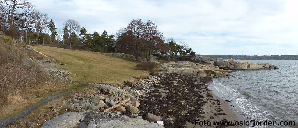 Gammelvik badeplass kyststi Hurum