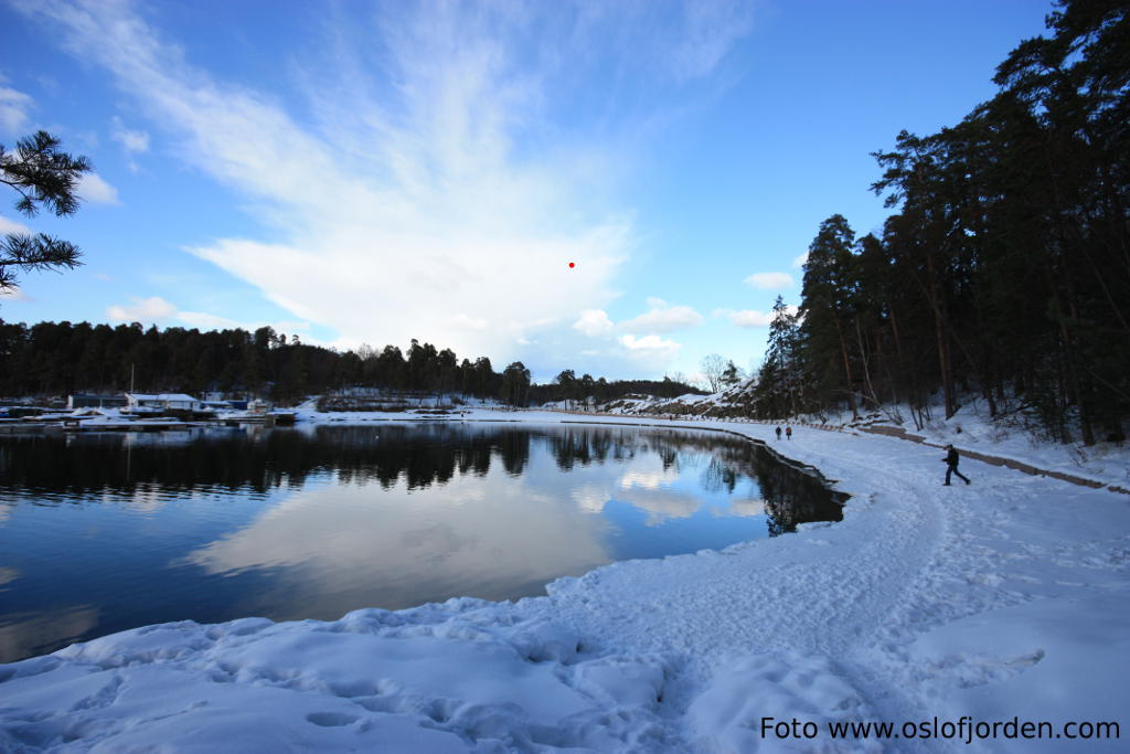 Kyststi vinter Bygdøy Sjøbad