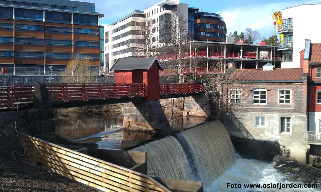 Møllefossen Lysakerelva Lilleaker Oslo turvei