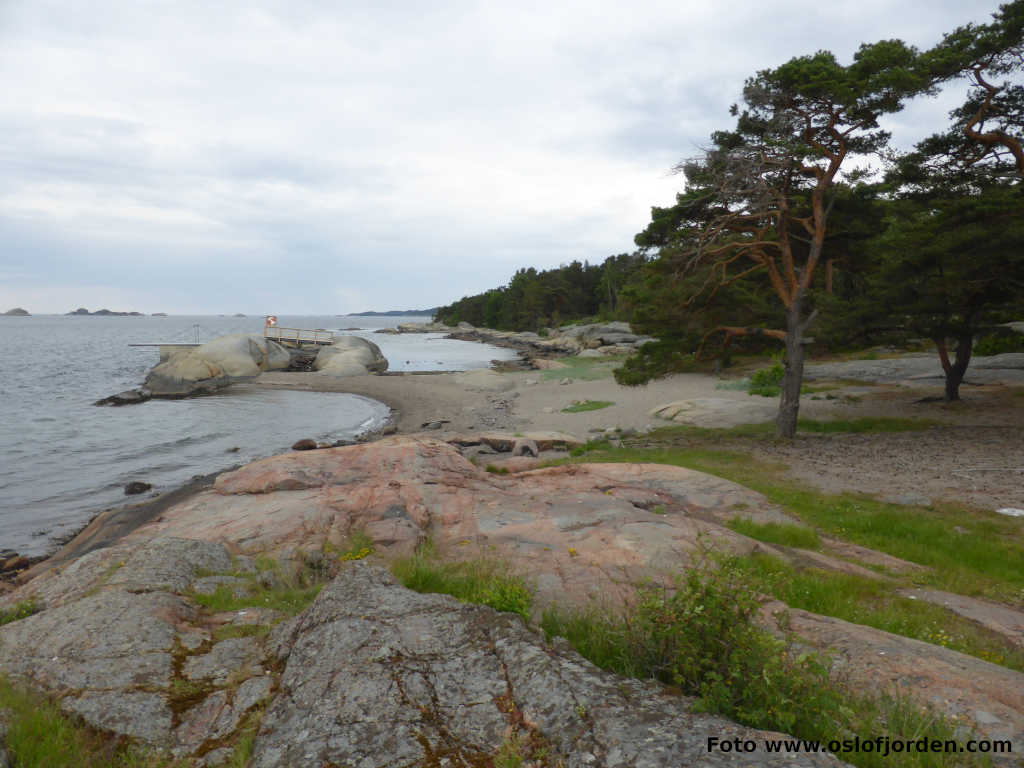 Natholmen Sandefjord badeplass Knattholmen