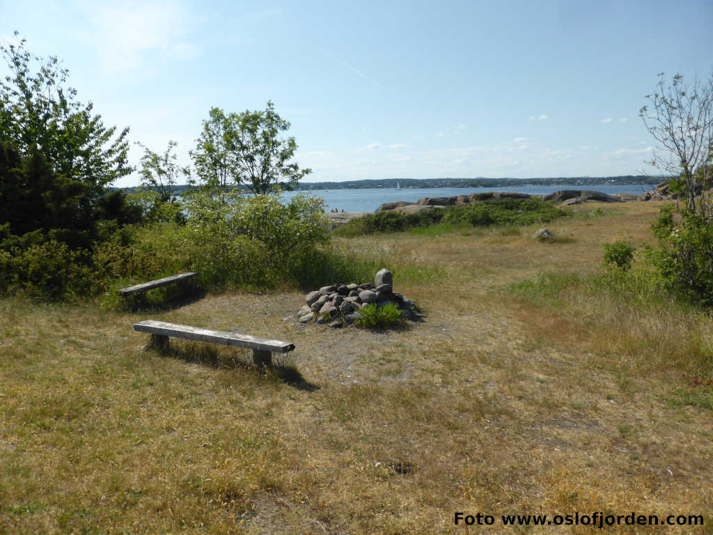Hellesya uthavn naturhavn teltplass Sandefjordsfjorden