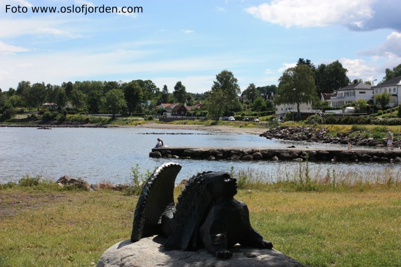 Statue i Badeparken Åsgårdstrand