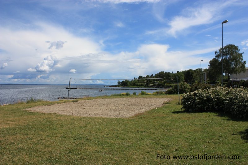 Strandvollyballbane I Badeparken