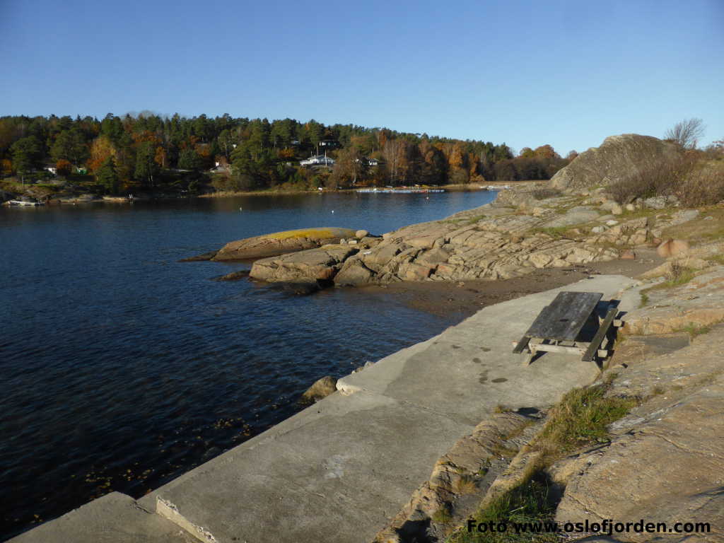 Huestranda badeplass Viksfjord Larvik