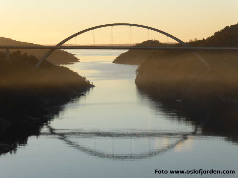 Svinesund bro Sverige kyststi Halden
