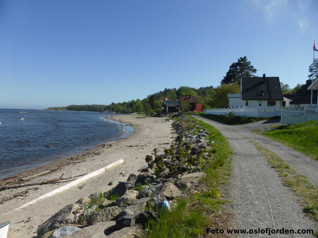 Fjordstien kyststi Jordetstranda Larvik